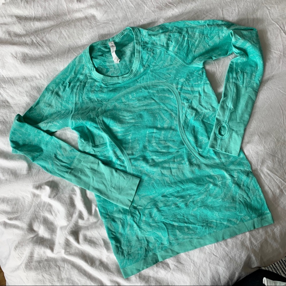 Lululemon Bright Green Swiftly Long Sleeve, Sz. 10
